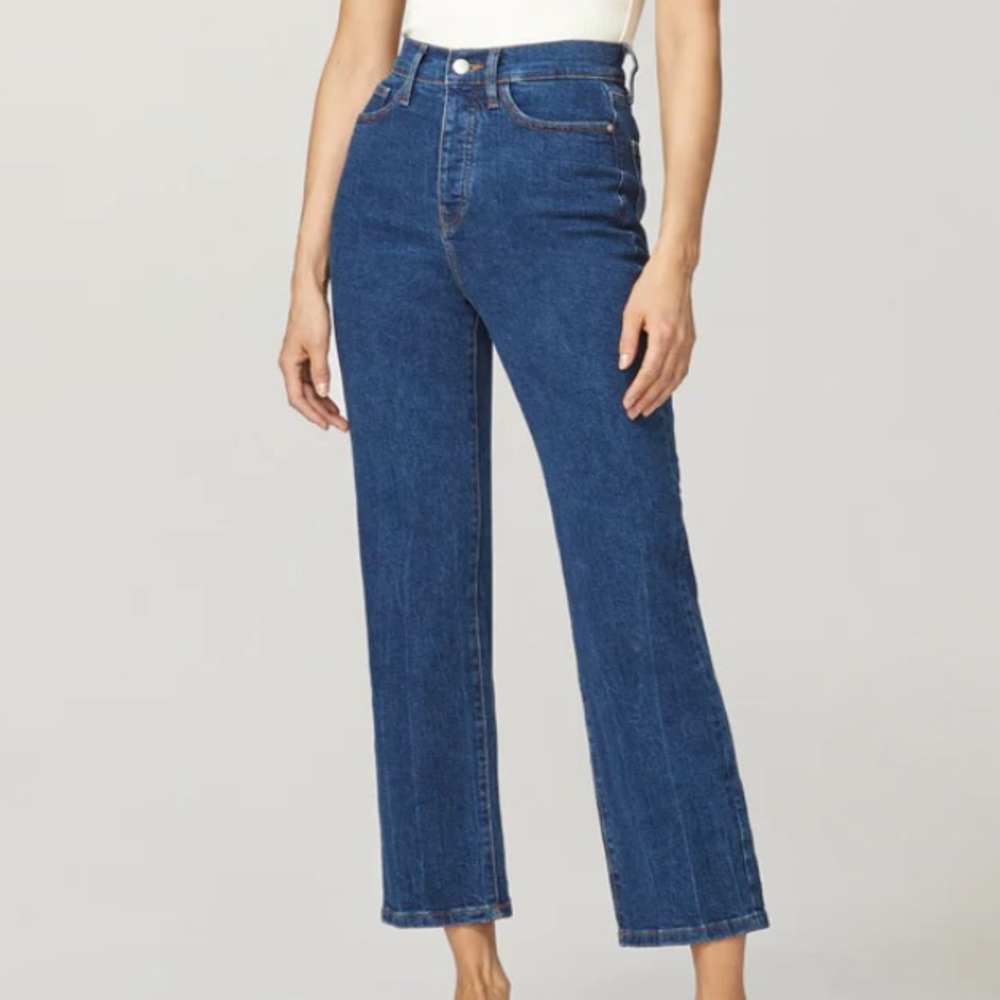 Warp and Weft crop straight jeans